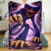 Huggy Wuggy Theme Printed Blanket - Perfect for Couch, Bed, Travel & Outdoor Use | Machine Washable, Cozy & Durable.