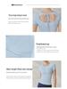 Women's 2026 Quick-Dry Yoga T-Shirt - Breathable, Slim Fit, Short Sleeve, with Chest Pads for Outdoor Fitness.