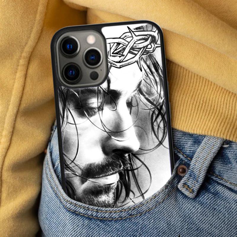 Jesus Christ Cross Soft Phone Case for iPhone 17 Air 16e Pro max 15 Pro 13 14 Plus 11 12 MagSafe Magnetic Coque