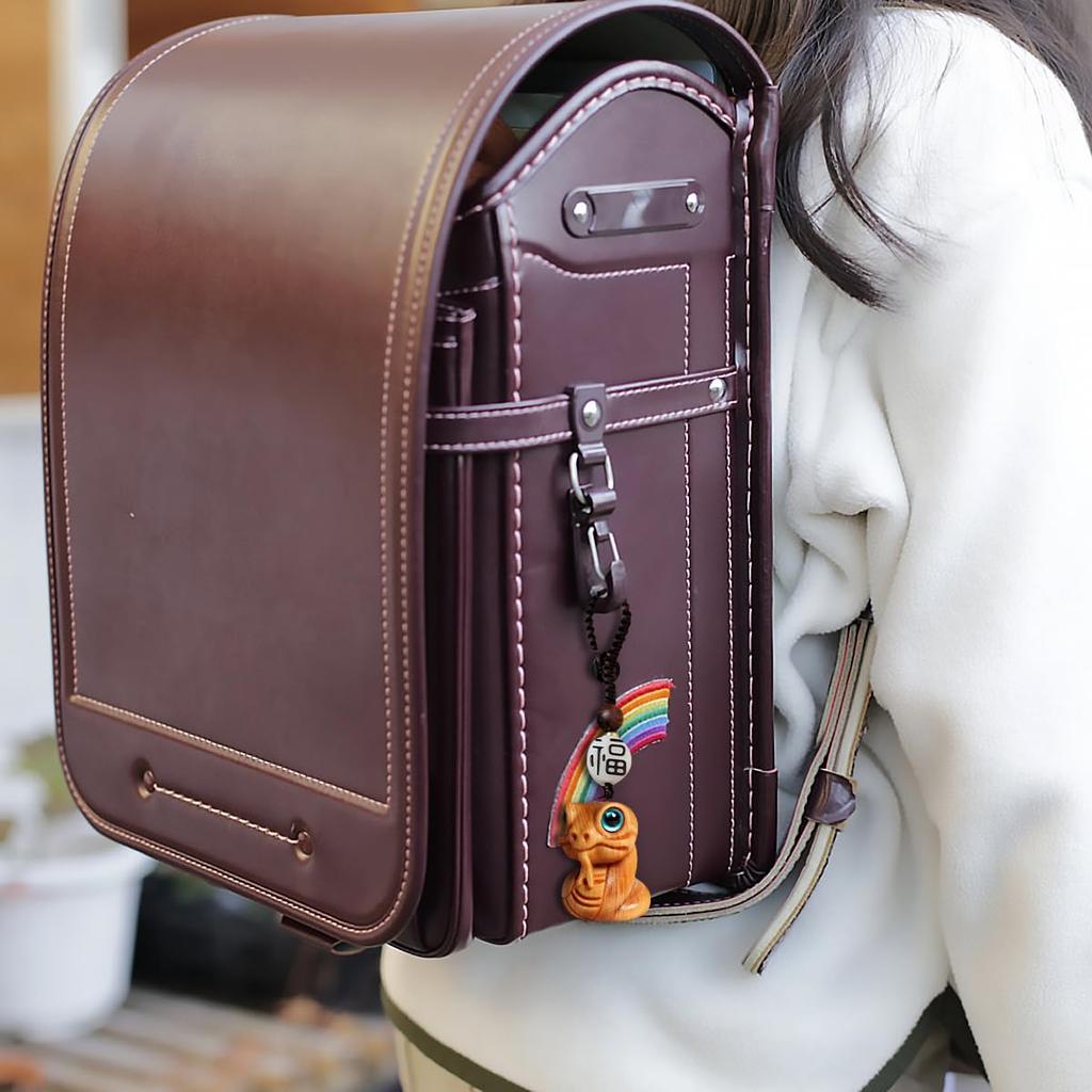 Snake Zodiac Decoration Wooden Cute Snake 2025 Zodiac Ornament Snake Auspicious Good Luck Bringing Rich Fortune Bag Charm Snake Zodiac Ornament