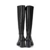 Barbara Cowhide Breathable Long Boots Bbg851bk