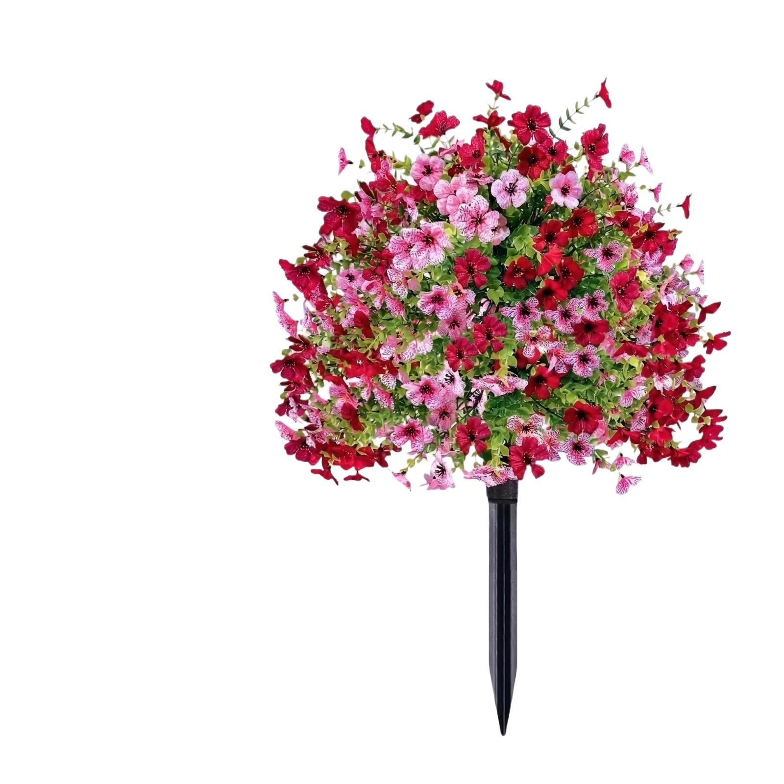 Simulated  Purple  Pansy Ground Plug, Ground Plug розовый