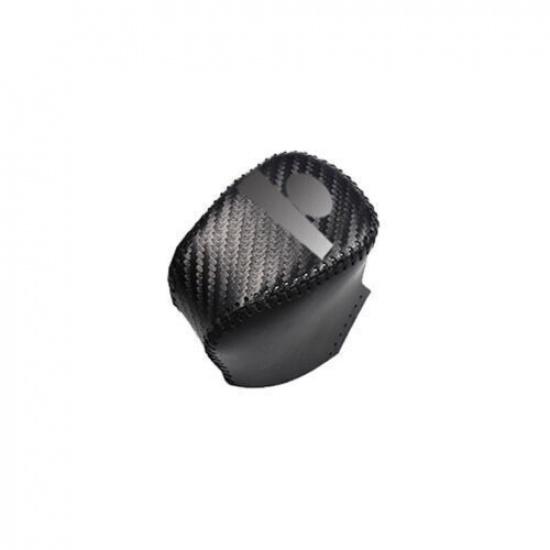 Carbon Fiber Leather Console Gear Shift Knob Cover For INFINITI QX50 2019-2022