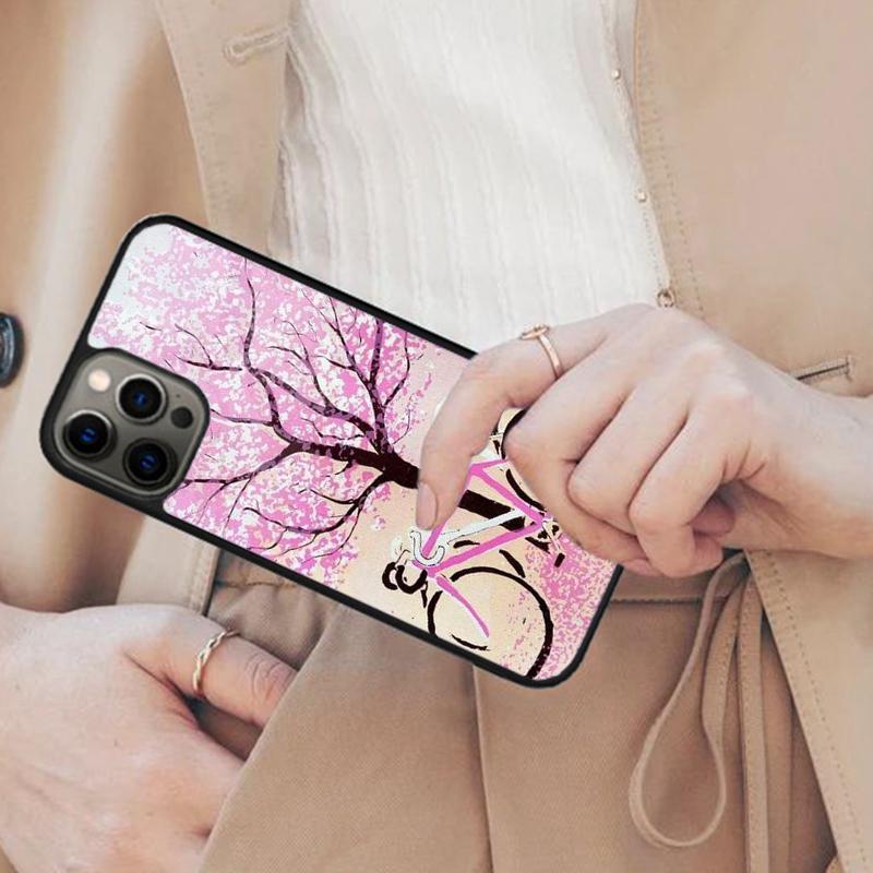 Mountain Bike Cycling art Magnetic Phone Case For APPLE iPhone 17 Air 16 14 13 12 Pro Max 15 Plus Wireless Charge MagSafe Cover