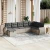 VidaXL Garden Lounge Set with Cushions 8 Pcs, Patio Sofas, Patio Furniture Set, Outdoor Furniture, Grey 3264208