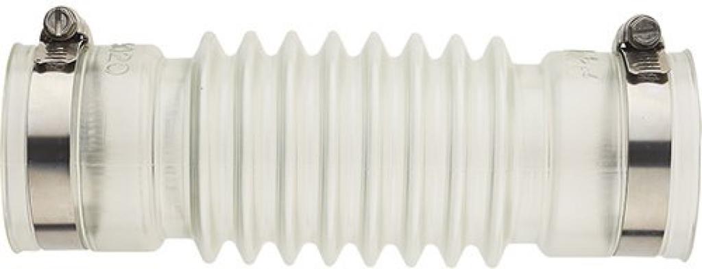 SANEI Washing Machine Parts Pan Drainage Adjustable Center Flex, Misalignment, 250mm, Transparent, H6420C-50X250