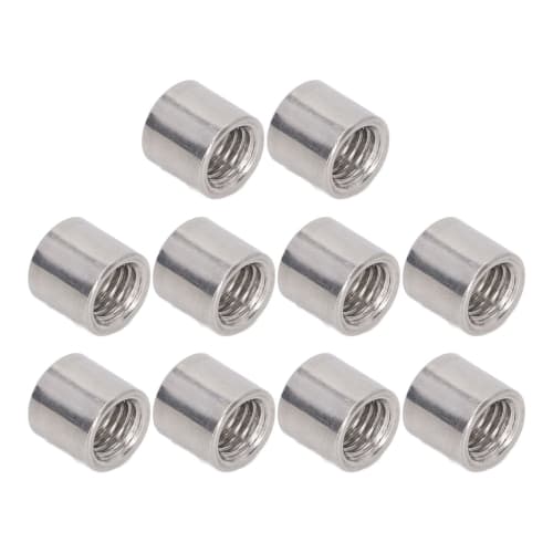 Stainless Steel Coupling Nut M10 SUS304 M10 X 14 X 13mm for DIY Tools, Machinery, Automotive, and Home Use