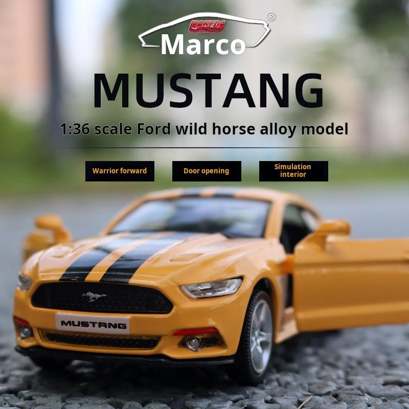 1:36 American Super Car 2015 Ford Mustang GT Simulation Exquisite Diecasts & Toy Vehicles RMZ city Alloy Collection Model 5 Inch