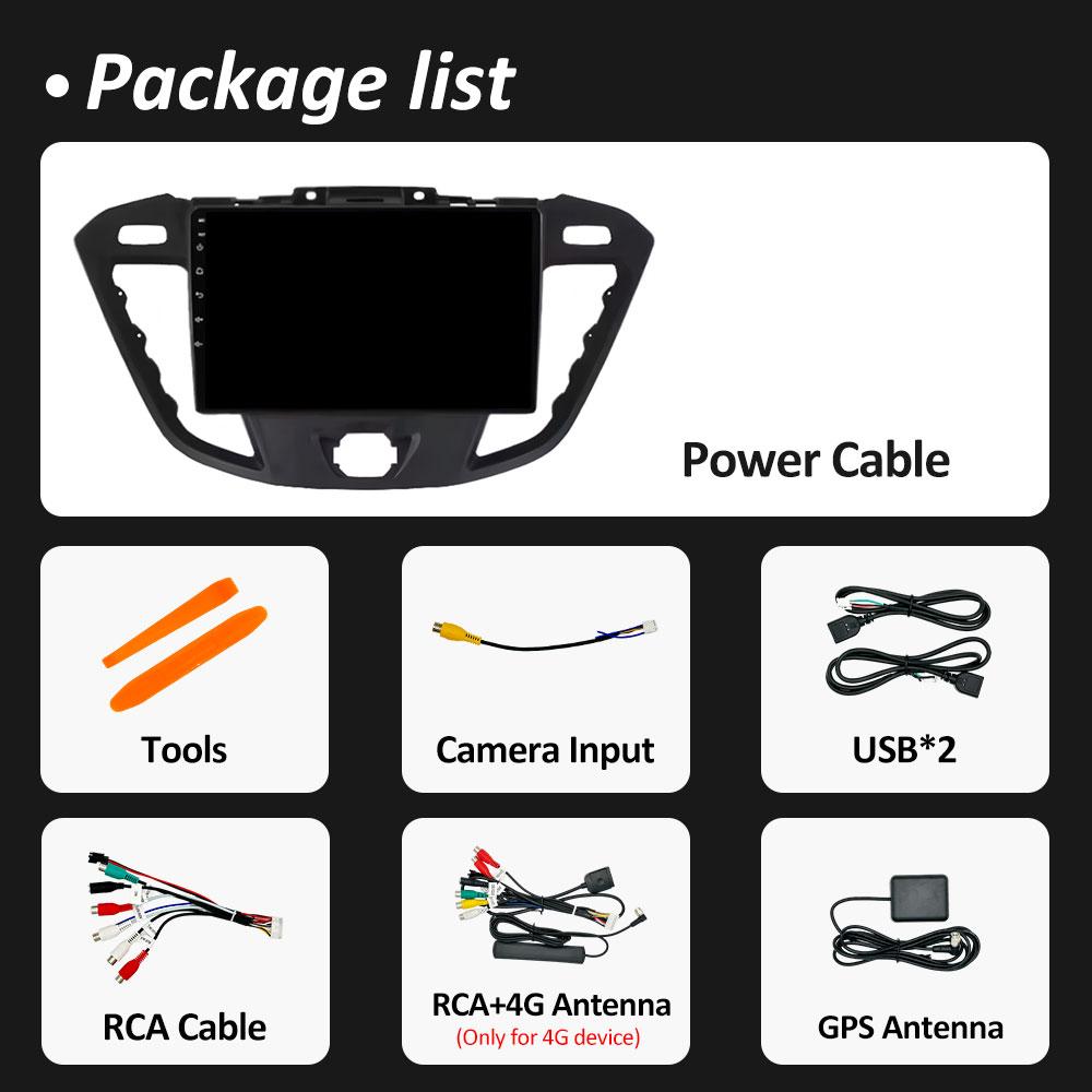 For Ford Tourneo Custom 1 I Transit 2012 2013 2014 2015 2016 - 2021 Car Multimedia Video Radio Player Bluetooth DSP Stereo WIFI