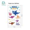 Waterproof Children's Pirate Shark Tattoo Stickers - Birthday Party & Cartoon Design