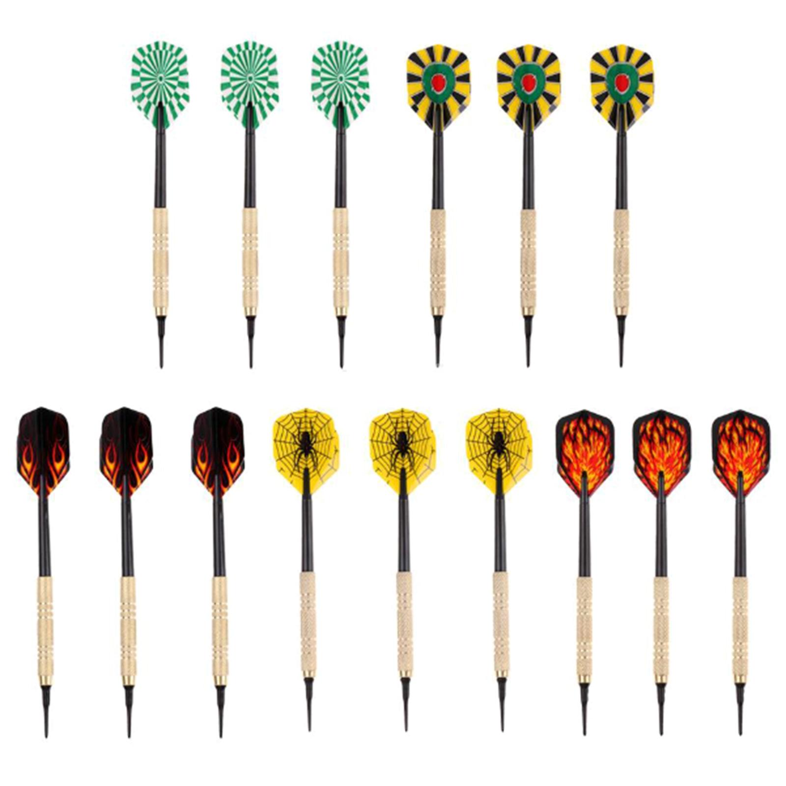 

15Pcs 14g Soft Plastic Tip and Barrels Iron Nickel Plated Shaft Plastic Flight Safe Darts Soft Darts Set with Soft Tips 1