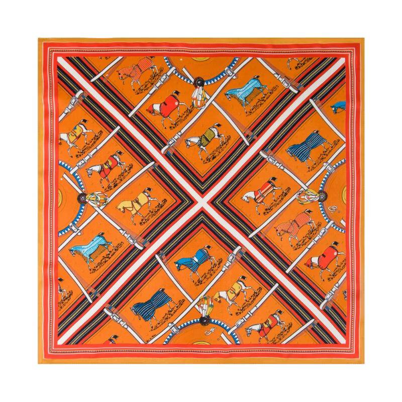 TXRMDX Men s Silk Horse Print Bandana One Size