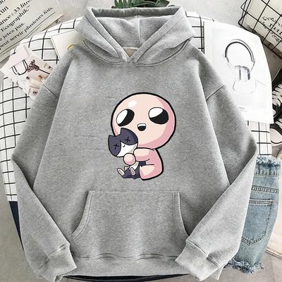 Binding Of Isaac Hoodie Lustige Cartoon Damen/Herren Hoodies Unisex Sweatshirt Vintage Ästhetik Harajuku Winterkleidung