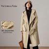 Hooded Wool Double-Faced Long Coat