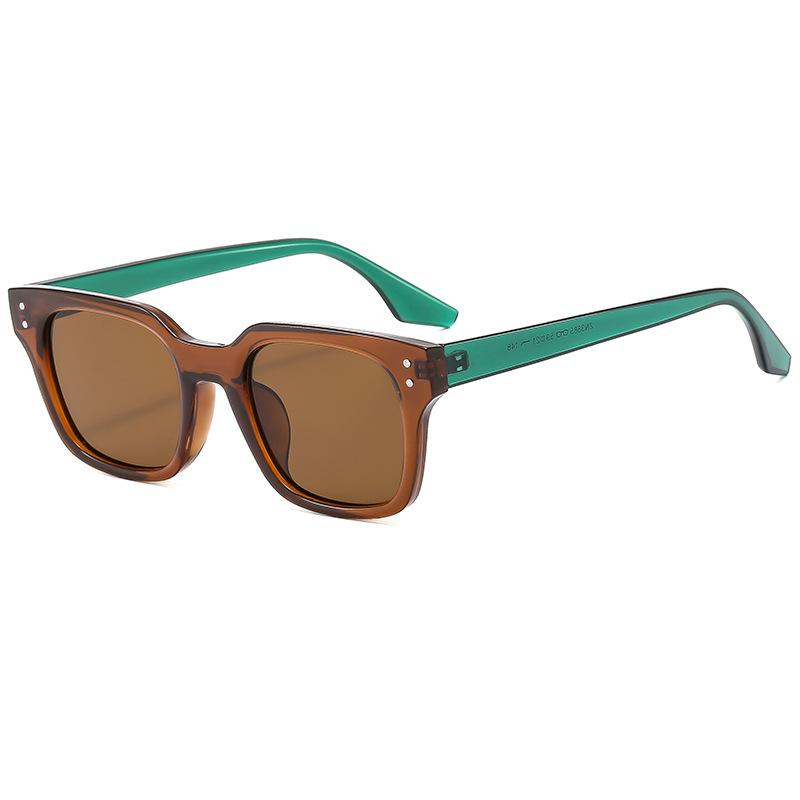 Brown Sunglasses Women'S Retro Senior Sense Box Sunscreen Driving Sunglasses Glasses Men'S Trend