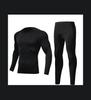 Men's Quick-Dry Compression Shirt Set Breathable Moisture-Wicking 3D Slim Fit Running Gym Workout Training Suit