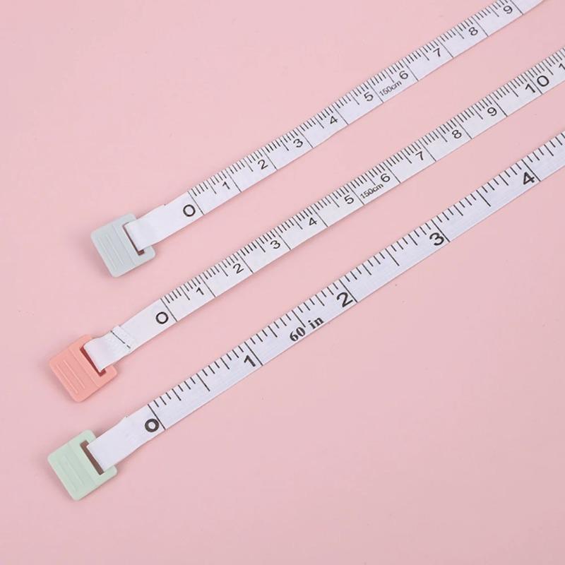1pcs Nordic Style Portable Tape Measure Cute and Portable Measuring Three Measurements Mini 1.5-meter Leather Tape Measure