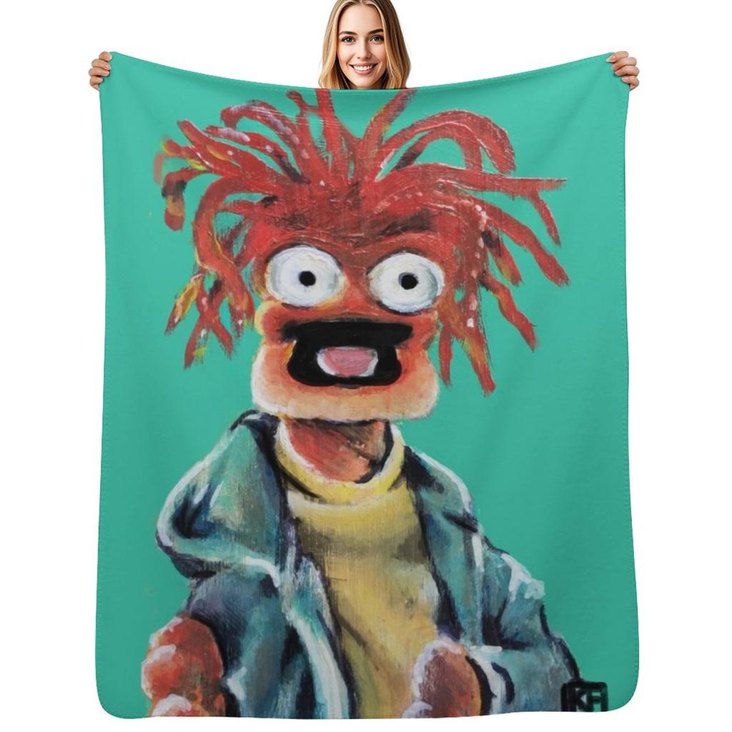 Pepe The King Prawn Fan Art Throw Blanket Reusable Durable Soft Blanket for All Seasons