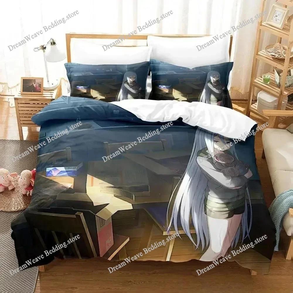 Yoisaki Kanade Bedding Set Cartoon Anime Three-piece Set Adult Kid Bedroom Duvetcover Sets 3D Kawaii Girl Colcha De Verano Cama