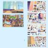 Weekend To City Series Miniature Landscape Sticker DIY Cabin Scene Sticker New Toy Game Sticker