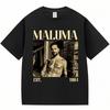Rapper MALUMA Graphic T Shirts Men's Hip Hop Vintage Style Short Sleeve Fashion Gothic Oversized Cotton T-shirt Streetwear Male