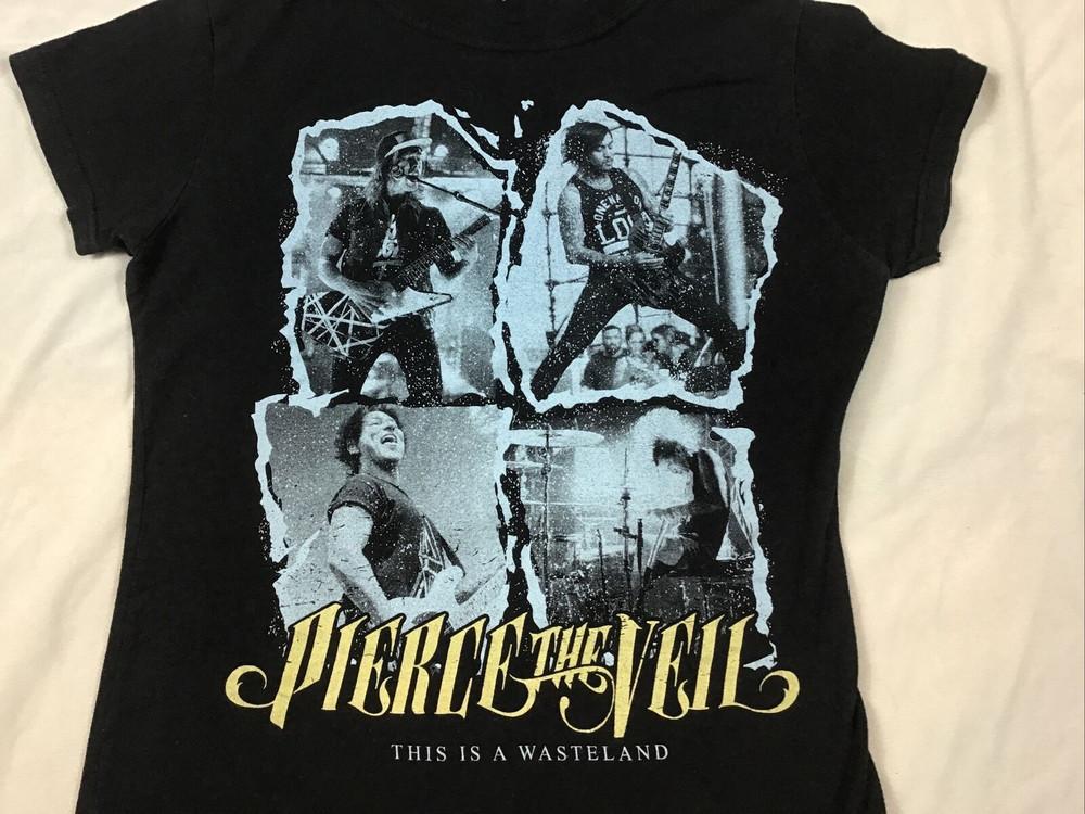 New Popular Pierce The Veil Black T-Shirt Cotton Full Size Unisex T-Shirt S