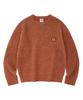 LMR Hairy Heart Embroidered Pullover Knit Red