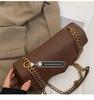 New Arrival Solid Chain Bag - Women's Versatile Fashion Textured Shoulder/Crossbody