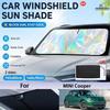 For MINI Cooper Foldable Front Windshield Sun Shade UV Reflective Sun Protection Cover Car Interior Accessories