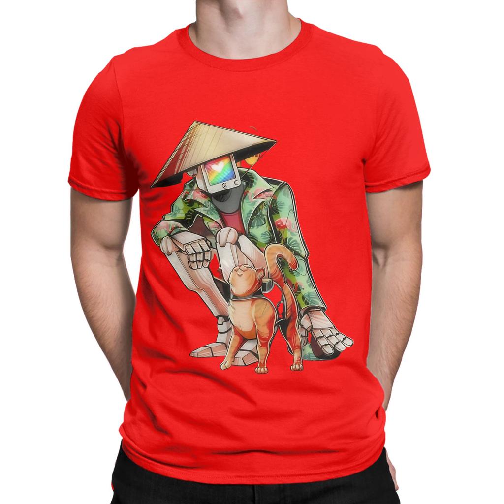 Stray Game Characters Novelty 100 Cotton TShirt Stray Tees Tops For Unisex