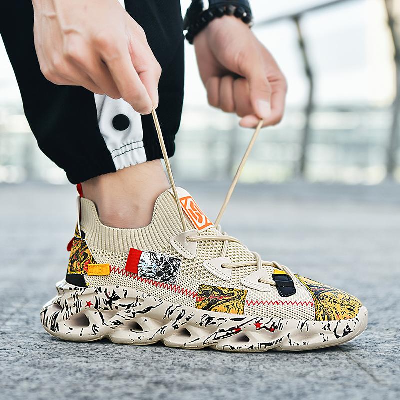 Men's Basketball Shoes Cushioned Breathable Sneakers Train Athletes Gym Sport Shoe Casual Non-Slip Footwear Comfortable Sneakers