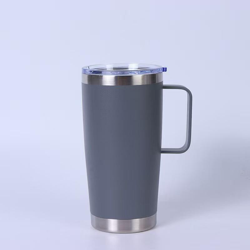 20oz Multicolor Double-Wall 304 Stainless Steel Car Thermos with Lid