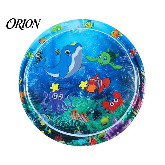 Safe Water Mat for Newborns Inflatable Splash Pad Toddlers, Thickened PVC Outdoor Sprinkler Play Stable Tummy Time Floor Babies, Sensory Toy