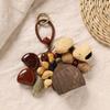 Handmade Natural Fruit Shell Bag Keychain Personality Multifunctional Usage Fruit Shell Wind Chime Ornament Bag Accessories