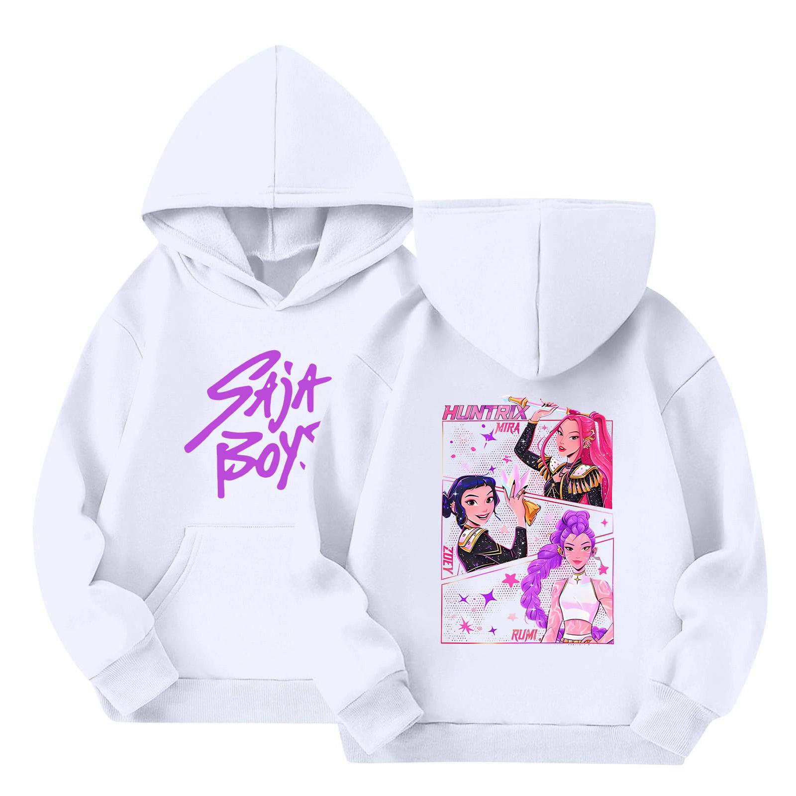 

Детский пуловер с длинным рукавом, свободного кроя, с принтом букв, капюшоном на шнурке 160 белый