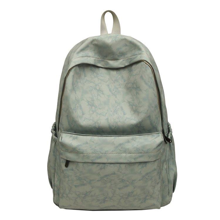 Schoolbag Schoolbag Korean Version Ins Simple Large Capacity Solid Color Middle and High School Students Versatile High School Mountaineering Travel