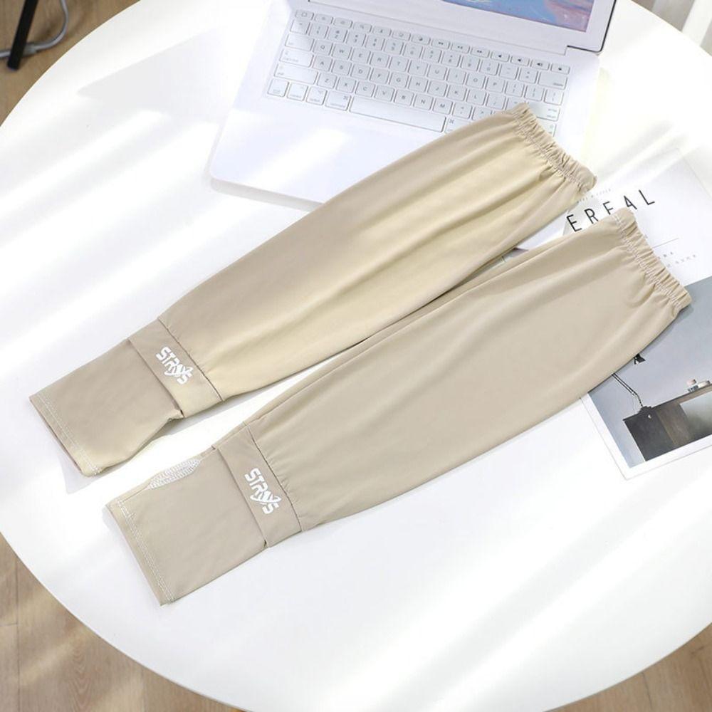 UV Insulation Ice Silk Sleeves Anti-UV Cycling Gloves Breathable Sunscreen Arm Sleeve Summer