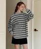 ZEROSTREET [2 Colors] Striped Rugby Collar T-Shirt