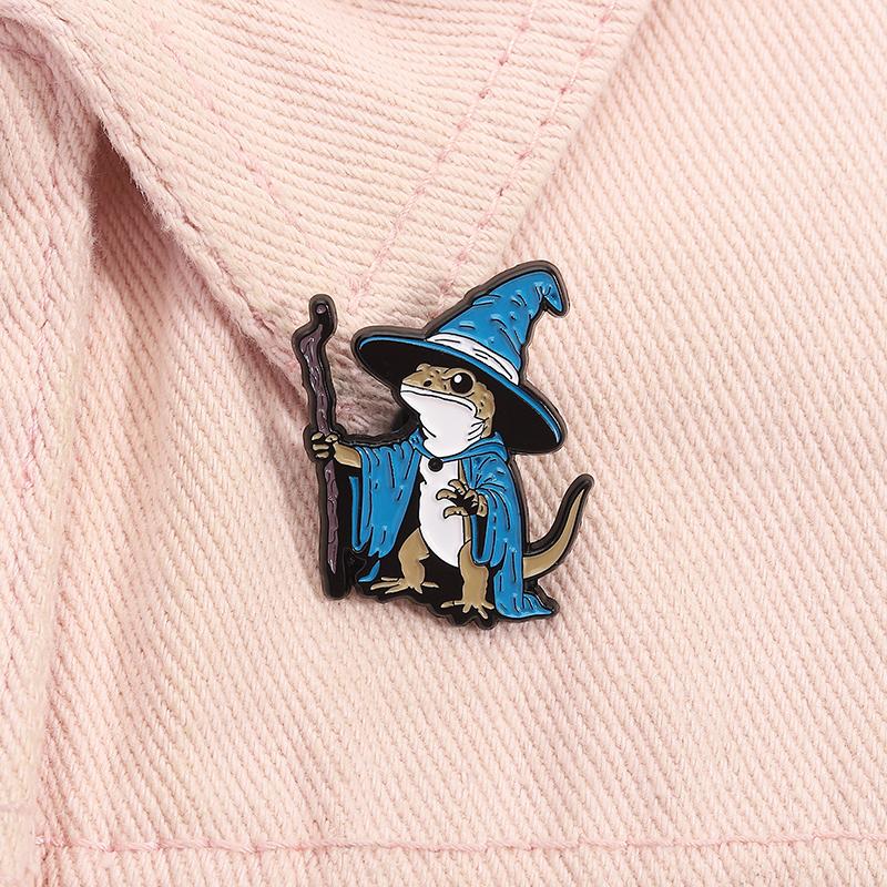 Cartoon Animal Metal Brooch, Cute And Playful Design Collar Pin, Versatile Clothing Decoration Badge, Personalized Accessory