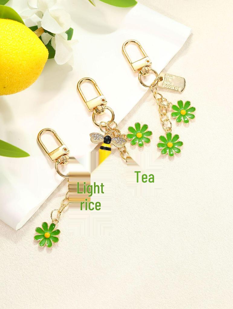 Colorful Daisy Keychain Pendant - Cute Student Bag Charm
