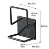 Yamazaki Tower Magnetic Sponge Holder, Double, Black, Approx. W6.5 X D6.3 X H11cm, Two-Tier, Easy To Clean, Product Number: 3281