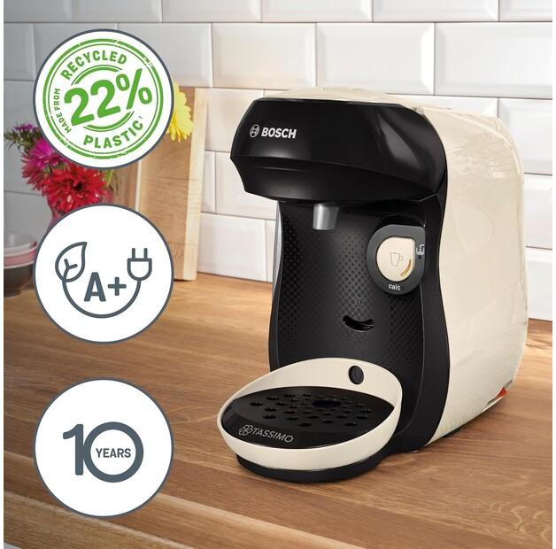 Capsule Coffee Machine Bosch TAS107E Tassimo Happy Friendly