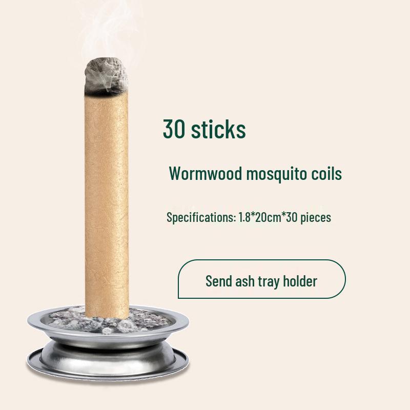 Mugwort Mosquito Repellent Sticks - Incense for Indoor/Outdoor Use Against Mosquitoes and Insects