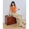 IEF Petite Women's 2026 Summer Korean Wide-Leg Pants