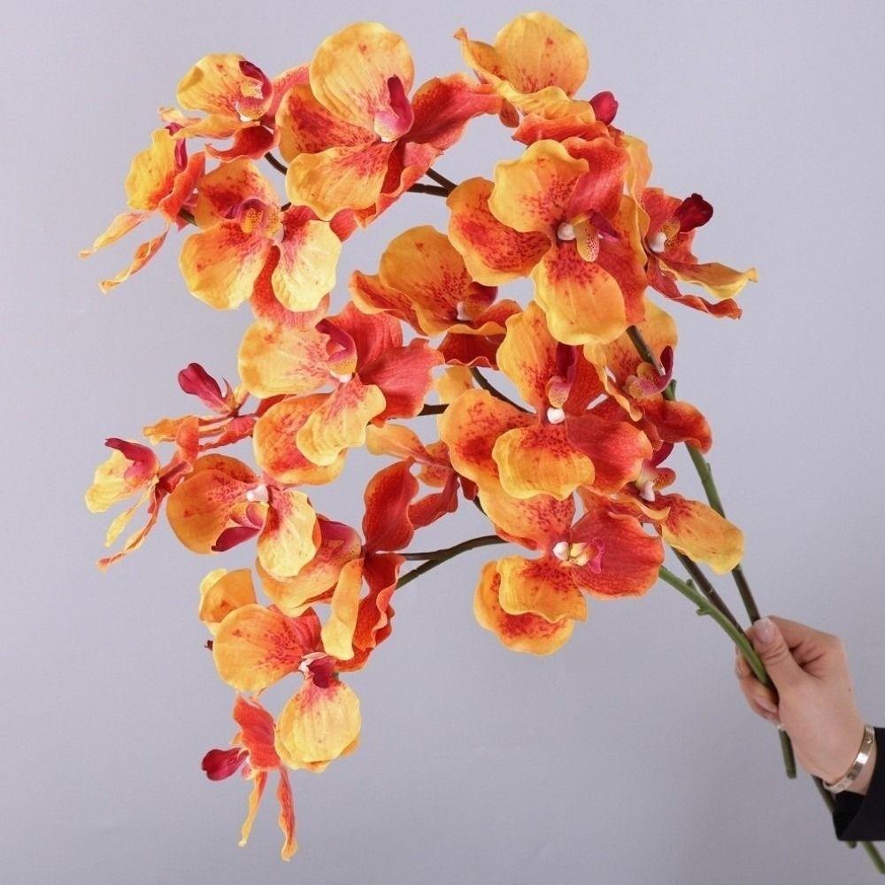 Plastic Phalaenopsis Branch Moisturizing Simulation Flower Real Touch Orchids  Party Favors