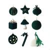 9x Christmas Tree Hanging Decorations Xmas Decor Foam Decorative Balls Baubles for Wall