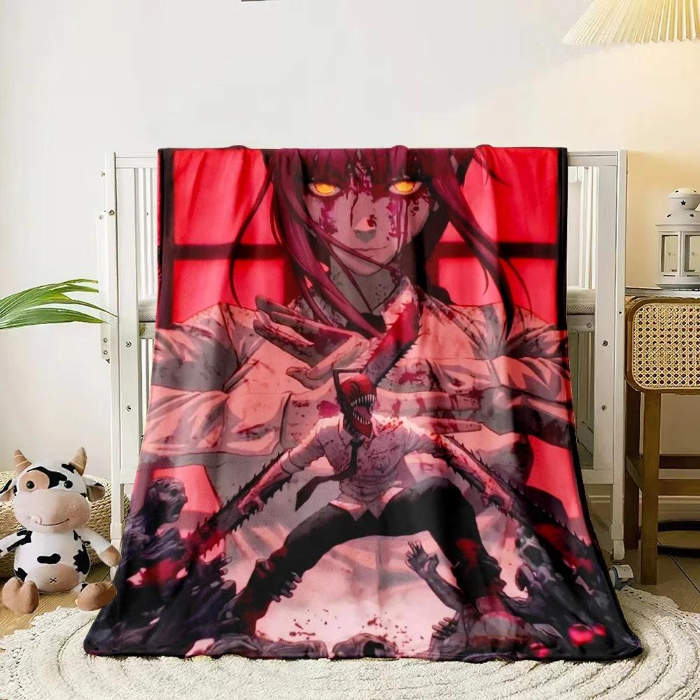 Chainsaw Man HD Print Blanket.Exquisite,Comfortable,soft,Nap,travel,work,living Room,bedroom,Chair,sofa,Picnics,Blankets,Gift