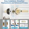 Fingerprint Door Lock Smart Fingerprint Door Knob with Keyless Entry Biometric Door Lock with Keypad App Control Easy Installation for Home Bedroom