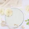 3 Pcs Sturdy Mirror Trays Photo Props Home Decor Decorative Crafts Serving Tray Reflector