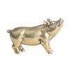 Exquisite Mini Pig Sculpture Cute Miniature Pig Statue Solid Brass Pig Figurines  Home Office Decor
